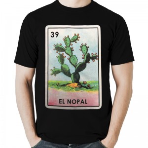 El Nopal (Cactus) Loteria Mens T-Shirt Wholesale